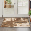 Kelarea 2x3 Brown Entryway Rug, Washable Abstract Small Rugs Non-Slip Low Pile Throw Rugs for Kitchen Floor, Front Door, Bedroom Bedside by TinyTreasures Baby Boutique
