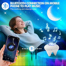 Galaxy Moon Projector, Star Night Light Projector with Bluetooth Connection for Music and Timer and Remote Control for Kids Adults Bedroom Party Bar Decoration (White) by TinyTreasures Baby Boutique
