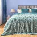 GONAAP Fuzzy Faux Fur Throw Blanket Queen Size Ice Blue Super Soft Cozy Plush Fuzzy Shaggy Blanket for Couch Sofa Bed (Ice Blue, Queen(90"x90")) by CozyNest Decor