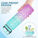Enerbone Water Bottle, Leakproof BPA & Toxic Free, Motivational Water Bottle with Times to Drink and Straw, Fitness Sports Water Bottle with Strap for Office, Gym, Outdoor Sports by CozyNest Decor