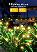 ZGWJ Solar Firefly Lights 2 Pack 20 LED, New Upgraded Solar Swaying Light with Leaves, Waterproof Solar Outdoor Lights for Garden Patio Pathway Outdoor Decor Halloween Christmas Decoration Warm White by GreenHaven Gardens