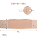 AZMED Maternity Belt Back Support - Adjustable Abdominal Binder for Pregnancy - Belly Band for Pelvic, Waist & Lower Back Comfort - Fits Up to 46 Inches - Beige by TinyTreasures Baby Boutique