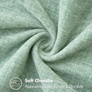 MIULEE Pack of 2 Couch Throw Pillow Covers 18x18 Inch Greyish Green Farmhouse Decorative Pillow Covers with Stitched Edge Soft Chenille Solid Dyed Spring Pillow Covers for Sofa Bed Living Room by CozyNest Decor