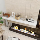 Fun Memories White Floating Shelves 55 Inch Long, 12 Inch Deep Floating Shelves for Wall, 55 x 12 Large Wall Shelf for Fireplace Mantel, 2 Inch Thick Storage Shelves for Living Room, Bedroom, 1 Pack by CozyNest Decor