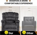 Recliner Chair Manual Modern Ergonomic Lounge Single Sofa Seat Living Room Lounge Recliners on Clearance Foam Filling by CozyNest Decor