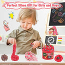 LAWOHO 6 Packs Slime Kit, Back to School Slime Gifts for Kids, Red Learning Themed Slime with Cloud Butter Clear Textures, Birthday Party Favors Goodie Bags Stuffer Anxiety Stress Relief Toys by TinyTreasures Baby Boutique
