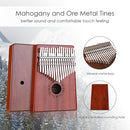 GECKO Kalimba 17 Keys Thumb Piano with Waterproof Protective Box, Tune Hammer and Study Instruction, Portable Mbira Sanza Finger Piano, Meditation Sound, Gift for Beginners and Professional by TinyTreasures Baby Boutique