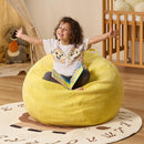 Bean Bag Chairs Teardrop Bean Bag Chair Beanbag Chair with Memory Foam Filled Machine Washable Cover for Living Room, Bedroom (Small,Yellow) by TinyTreasures Baby Boutique