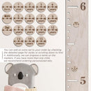 Personalized Wooden Ruler Growth Chart for Kids with Height Markers, Custom Name Growth Chart Hanging Decor for Baby Boy & Girl, Family Measuring Board Wood, Wall Meter for Children (56 in x 3,5 in) by TinyTreasures Baby Boutique