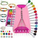 Arts and Crafts for Kids Ages 8-12,Friendship Bracelet Making Kit for Girl,Kids Jewelry Making Kit with 28 Pre-Cut Threads,Christmas Birthday Gifts for Ages 6 7 8 9 10 11 12 Year Old Pink by TinyTreasures Baby Boutique