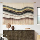 Macrame Wall Hanging Boho Chic Wall Art Macrame Wall Decor Fiber Yarn Tapestry Dip-Dye Living Room Home Bedroom Wall Decor 57" Wx 35" L by CozyNest Decor