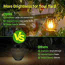 KOOPER Solar Lanterns Outdoor Lights, Upgraded Metal Solar Lantern, Brighter Hanging Solar Lights Outdoor Waterproof, Auto On/Off Solar Light for Yard Garden Patio Pathway Decor 2 Pack by GreenHaven Gardens