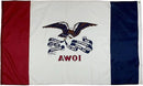 FlagSource Iowa Nylon State Flag, Made in the USA, 3x5' by GreenHaven Gardens