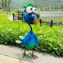 Kircust Peacock Decor Metal Yard Art Outdoor Statues Lawn Decorations Outside Garden Peacocks Decoration for Home by CozyNest Decor