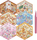 DIY 3D Sticker for Kids, 6 Sets of Cute Stickers for Girls Adult Isometric Sticker Scene Kids Reuseable and Waterproof Stickers by TinyTreasures Baby Boutique