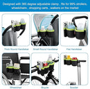 Accmor Stroller Cup Holder with Phone Holder, Bike Cup Holder, Universal Cup Holder for Uppababy Nuna Doona Strollers, 2-in-1 Cup Phone Holder for Stroller, Bike, Wheelchair, Walker, Scooter by TinyTreasures Baby Boutique