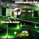 T-SUNUS Green Solar Lights Outdoor Waterproof IP65 Landscape Spotlights 2 Modes Dusk to Dawn for Christmas Halloween Tree Statue Graveyard Garden Flag 4 Pack by GreenHaven Gardens