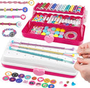 Friendship Bracelet Making Kit with Storage Box,DIY String Bracelet Arts and Craft for Girls Aged 8-12, Birthday Gifts for Ages 6 7 8 9 10 11 12 Year Old -Light Blue by TinyTreasures Baby Boutique