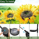 Flumy 2 Pack Solar Firefly Lights + 3 Pack Sunflowers Lights for Yard, Patio, Pathway, Lawn, Walkway, Camping, Pool by GreenHaven Gardens
