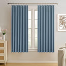KEQIAOSUOCAI Pinch Pleated Blackout Curtain Drapes for Window 63" L - Triple Weave Energy Saving Thermal Room Divider Blackout Panels for Patio (72" Wide per Panel, 2 Panels, Dusty Blue) by TinyTreasures Baby Boutique