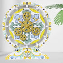 The Gears Clock Wall Clock Italy Collection with Moving Gears (Minori, 10 inch Round) by CozyNest Decor