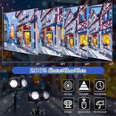 4 Pcs Christmas Snowflake Projector Lights Outdoor Waterproof Highlight Rotating LED Snow Lights with Remote Control for Xmas Holiday Party Garden Landscape Home Decoration by GreenHaven Gardens