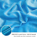 XeGe Luxury Faux Fur Throw, Blue Soft 50x60 Fluffy Blanket, Shaggy Plush Decorative Couch Cute Furry Bed Throw Fuzzy Office Lap Blanket for Bedroom Living Room Sofa Chair, Blue by CozyNest Decor