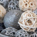 ANDALUCA Decorative Balls Bag Bowl Filler Home Decor (Silver) by CozyNest Decor