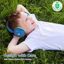 iClever BTH20 Active Noise Cancelling Headphones for Kids, 60H Play Time,Type C Fast Charging, Safe Volume 80dBA, Bluetooth5.4, Award-Winning Kids Headphones Wireless for iPad Tablet Airplane, Blue by TinyTreasures Baby Boutique