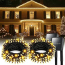 Solar String Lights for Outside, 2 Pack 200 Led Solar Christmas Lights Outdoor Waterproof 82ft Solar Fairy Lights 8 Lighting Mode Solar String Lights Idea for Garden,Courtyards,Trees(Warm White) by GreenHaven Gardens