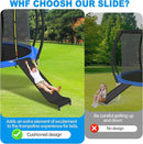Universal Trampoline Ladder Trampoline Slide for Kids Climb Up & Slide Down, Outdoor Trampoline Slide Attachment, Easy to Install, Fit All Kinds of Trampolines, Black by TinyTreasures Baby Boutique