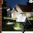 Bright Solar Spot Lights Outdoor, [58 LED/12000K/3 Modes] Solar Lights Outdoor Waterproof IP67, Auto On/Off, 2-in-1 Wall Light Flood Light for Tree Yard Garden Pathway, 2 Pack by GreenHaven Gardens