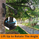 10 Inch Hanging Plant Holder, Wall Plant Hanger, Plant Hangers Outdoor, Swivel Plant Hanger, for Outdoor Hanging Bird Feeders, Wind Chimes, Plant Baskets, Black