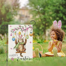 Heyfibro Happy Easter Cute Cat Garden Flag 12x18 Double Sided Burlap, Spring Summer Magnolia Flower Easter Egg Small Yard Banner for Seasonal Holiday Farmhouse Yard Outdoor Decor(ONLY FLAG) by GreenHaven Gardens