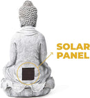 VP Home Buddha Statue for Home and Outdoor Decor, Solar Powered Flickering LED Garden Light, Zen Meditation, Spiritual Room Decor (Zen Buddha) by GreenHaven Gardens