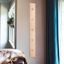 Wooden Growth Chart – Kids Height Chart, Wall Measurement for Kids, Height Chart for Wall, Growth Ruler for Children – Natural Ruler (63"x6.7") by TinyTreasures Baby Boutique