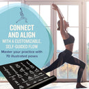 NewMe Fitness Yoga Mat for Women and Men - Large, 5mm Thick, 68 Inch Long, Non Slip Exercise Mats w/ 70 Printed Yoga Poses for Pilates, Workout and Stretching - Home and Gym Essentials by TinyTreasures Baby Boutique