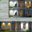 JSOT 22LED Solar Motion Sensor Lights Outdoor, Solar Lights Outdoor Waterproof IP65, Bright Wall Security Lighting for Outside Yard Front Door Fence - Cool White by GreenHaven Gardens