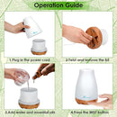 300ML Diffuser Essential Oil Diffuser Remote Control Aromatherapy Diffuser Mist Humidifiers with 7 Color LED Lights for Bedroom Office House Kitchen Yoga by TinyTreasures Baby Boutique