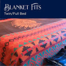 Beacon Blankets Southwestern Chief Henry Native American Design Throw - 72" x 86" Blanket Only - Premium Plush Blanket Can be Used for Twin or Full Size Bed by CozyNest Decor