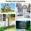 Solar Wind Spinners 87 Inch Extra Large Metal for Yard, Garden Decor Yard Art Windmills for Outdoor by CozyNest Decor