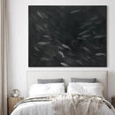 SIGNWIN 36"x46" Extra Large Framed Wall Art Monochrome Fish Silhouettes Illustration for Home Living Room Bedroom Decor (Frame Assembly Required) by CozyNest Decor