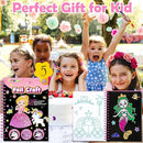 FUNNYB&G Foil Art Craft Activity for Kids - Halloween Crafts Gift Party Favors for Kids Fun Art Supplies Creative Birthday Gift Travel Toys for Girls Boys 4 5 6 7 8 9 Years Old(Princess) by TinyTreasures Baby Boutique