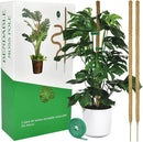 2 Pack Moss pole - 46 Inch Moss Pole Indoor - Monstera Plant Support - Plant Stakes for Indoor Plants - Plant Stiks support Tall - Moss Pole for Climbing Plants support - Monstera Pot - Moss Poles by GreenHaven Gardens