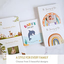 Baby Memory Book for Girl or Boy - First 5 Year Unisex Woodland Animal Keepsake to Log New Born 1st Milestone - Gender Neutral Photo Album - Parent Scrapbook Journal - Pregnancy Gift for Expecting Mom by TinyTreasures Baby Boutique
