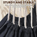 Chihee Hammock Chair Hanging Swing 2 Pillows Included,Strong Webbing Straps and Hooks for Easy Hanging Soft Cotton Hanging Chair Side Pocket Tassel Chair Comfort Indoor Outdoor Dark Grey by GreenHaven Gardens