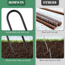 12 inches 12-Pack Trampoline Stakes Anchors High Wind Stake Heavy Duty U Hooks for Ground Lawn Garden Yard Stakes for Decorations Swing Set Shed by CozyNest Decor