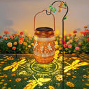Solar Lanterns Outdoor Waterproof Dragonfly Garden Decor, Birthday Gifts for Women Mom Grandma Hanging Solar Lights Metal LED Decoration Outside with Shepherd Hook for Garden Yard Patio Porch by GreenHaven Gardens