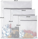 5Pcs Durable Honeycomb Mesh Laundry Bags for Delicates,Travel Organization Bag for Clothes,Jeans,Bath Towels,Bed Sheets (1X-Large 20 x 24 Inches,2 Large 16 x 20 Inches, 2 Medium 12 x 16 Inches) by TinyTreasures Baby Boutique