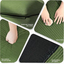 Misolant Bean Bag Chairs，Big Corduroy Fabric Sofa Bean Bag Chair for Adults and Teens with High-Resilience Sponge, Non-Slip Base Floor Lounge Sofa for Home, Living Room, Bedroom, Gaming Green by CozyNest Decor